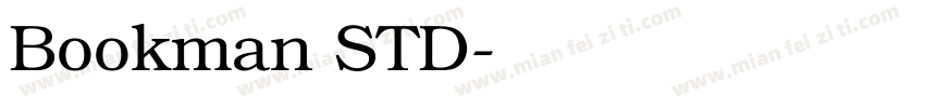Bookman STD字体转换